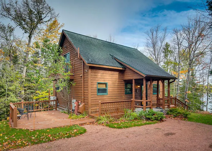 Lakefront Presque Isle Cabin W/ Private Dock